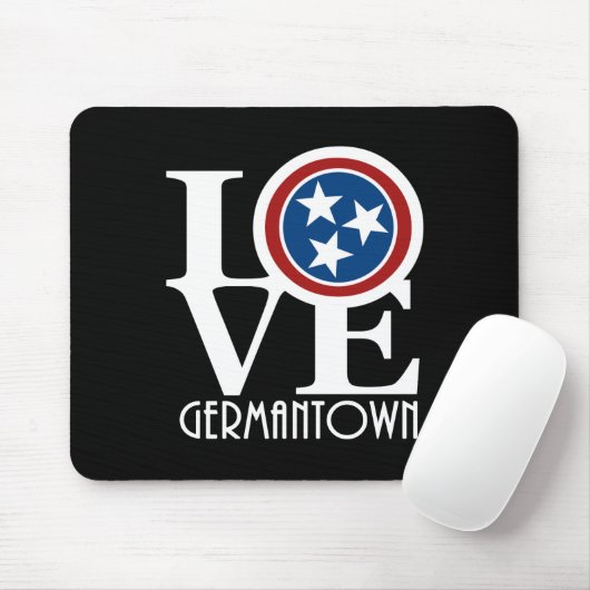 LIEBE Germantown Tennessee Mousepad (Mit Mouse)