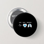 Liebe - Geschenk des Respirationstherapeuten Button (Vorne & Hinten)