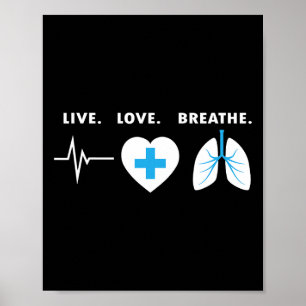 Liebe - Geschenk des Respirationstherapeuten Poster