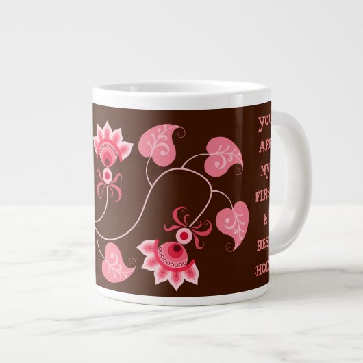 LIEBE-GESCHENK FÜR FREUND, EHEFRAU, HUSBAND Jumbo-Tasse (Vorderseite Rechts)