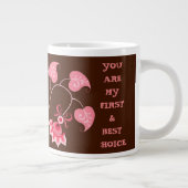 LIEBE-GESCHENK FÜR FREUND, EHEFRAU, HUSBAND Jumbo-Tasse (Rechts)