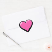 Liebe-Geschenk für Rosa Herzsticker Herz-Aufkleber (Umschlag)