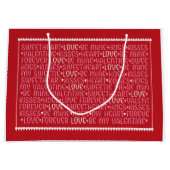 Liebe-Geschenk-Tasche des Valentines Tages Große Geschenktüte (Vorderseite)