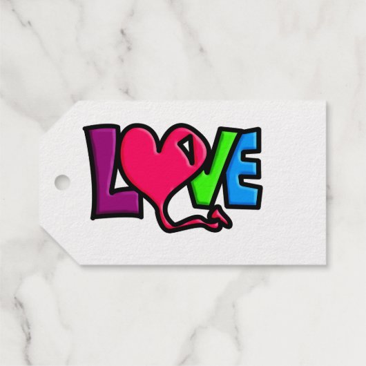Liebe Geschenkanhänger (Rückseite (Horizontal))