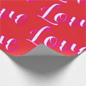 "Liebe" Geschenkpapier (Ecke)