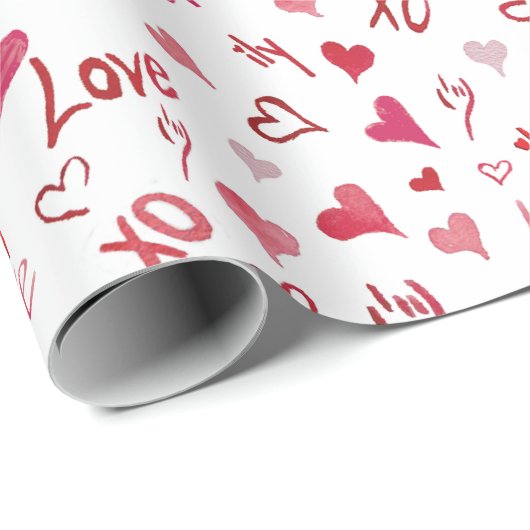 Liebe Geschenkpapier (Rolleneckpunkt)