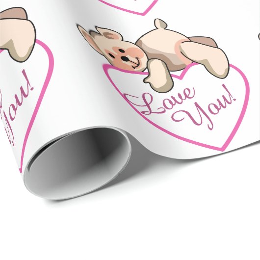 Liebe! Geschenkpapier (Rolleneckpunkt)