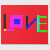Liebe Geschenkpapier (Flach)