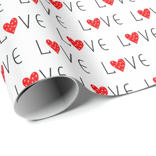 Liebe Geschenkpapier (Rolleneckpunkt)