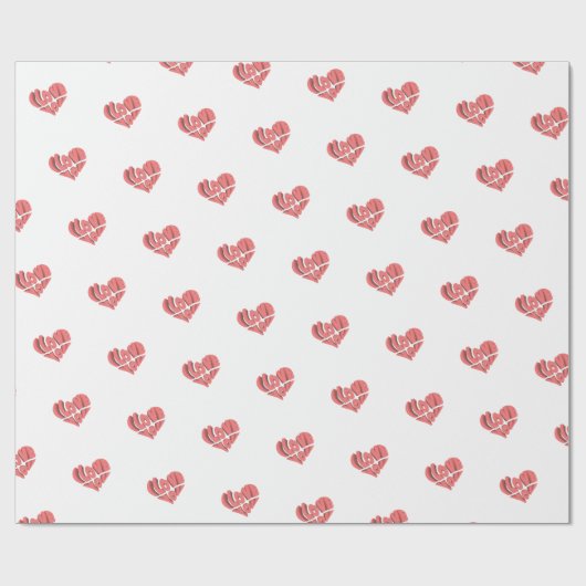 Liebe Geschenkpapier (Flach)