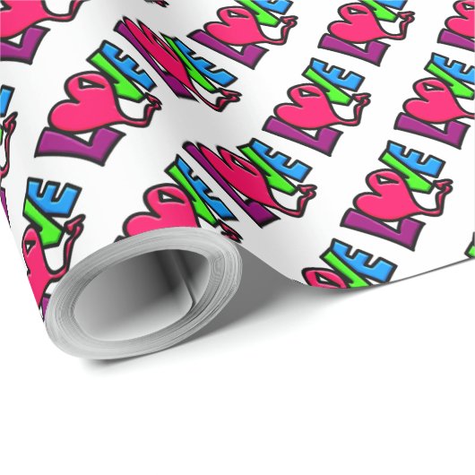 Liebe Geschenkpapier (Rolleneckpunkt)
