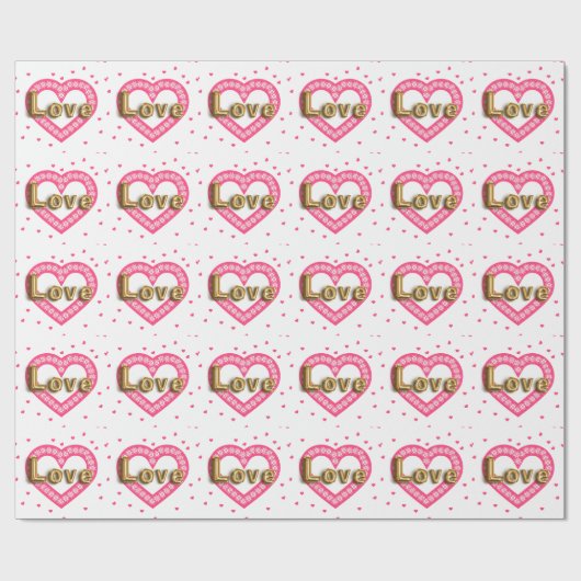 Liebe Geschenkpapier (Flach)