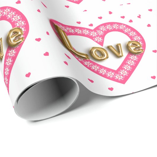 Liebe Geschenkpapier (Rolleneckpunkt)