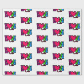 Liebe Geschenkpapier (Flach)