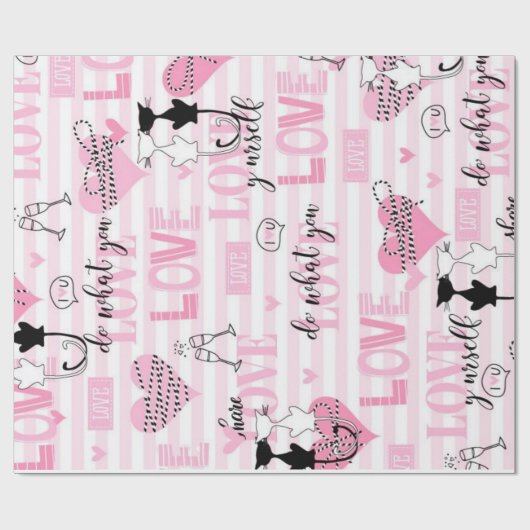 Liebe Geschenkpapier (Flach)