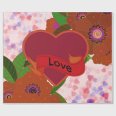 Liebe Geschenkpapier (Flach)