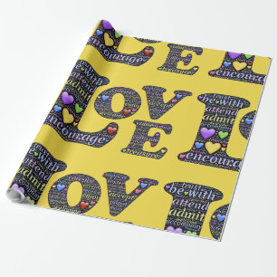 LIEBE GESCHENKPAPIER