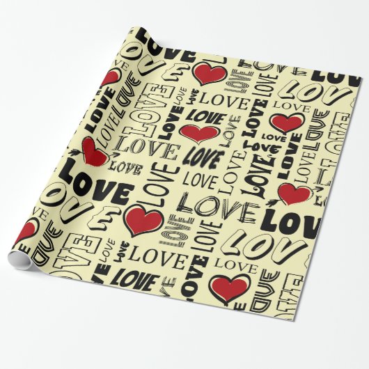 Liebe Geschenkpapier (Ungerollt)