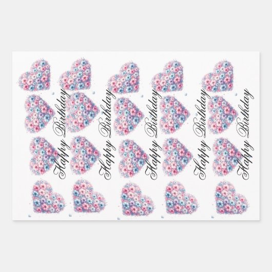 Liebe Geschenkpapier Set (Vorderseite)