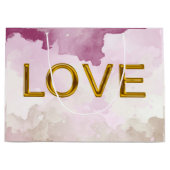 'LIEBE' Geschenktasche (groß) Große Geschenktüte (Vorderseite)