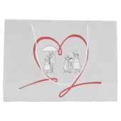 Liebe-Geschenktasche Große Geschenktüte (Rückseite)