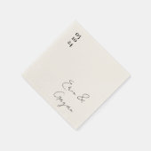 Liebe-Geschichte Hochzeitsnapkins Serviette (Ecke)