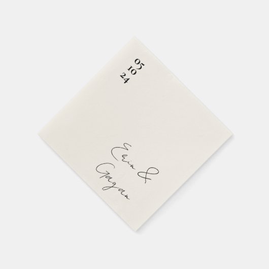 Liebe-Geschichte Hochzeitsnapkins Serviette (Ecke)