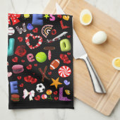 Liebe Geschirrtuch (Viertel Falte)