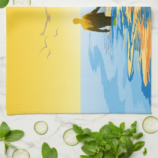 Liebe Geschirrtuch (Gefaltet)