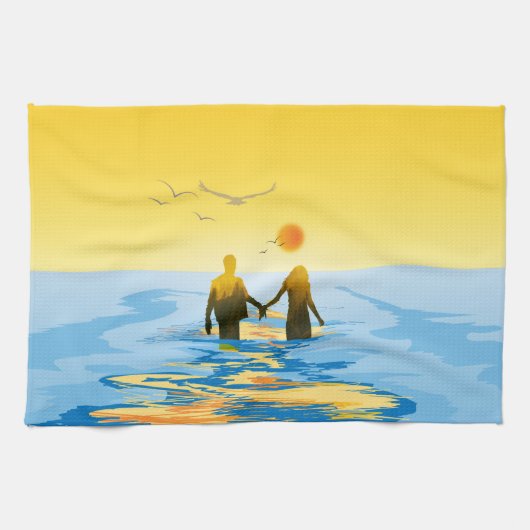 Liebe Geschirrtuch (Horizontal)