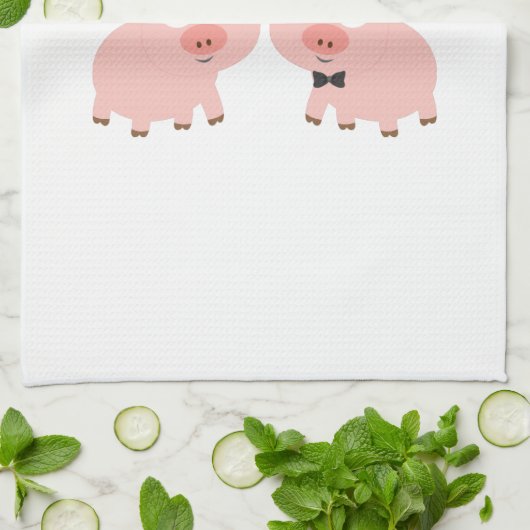 Liebe Geschirrtuch (Gefaltet)