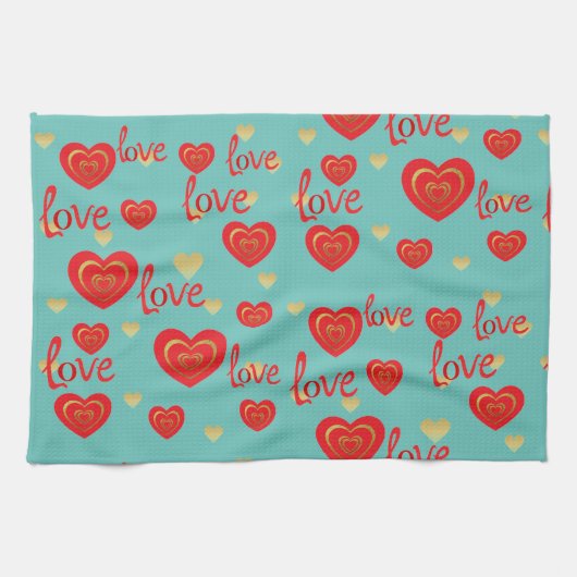 Liebe Geschirrtuch (Horizontal)