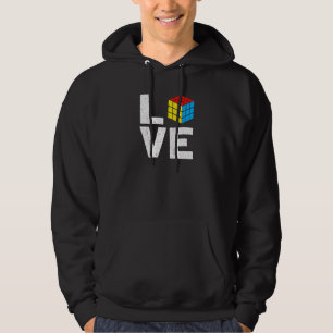 Liebe-Geschwindigkeit des Puzzle Cube-Wettkampfes Hoodie