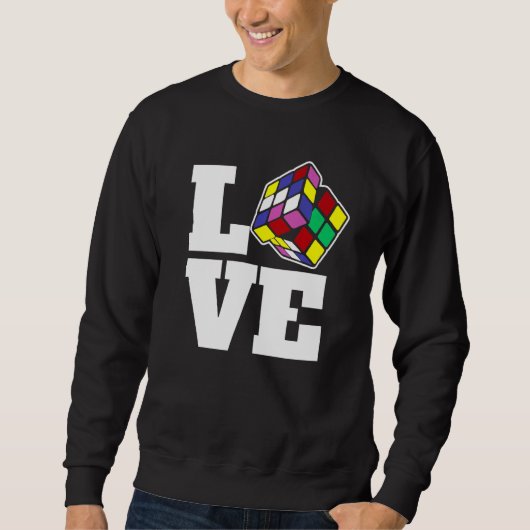 Liebe-Geschwindigkeit des Puzzle Cube-Wettkampfes  Sweatshirt (Vorderseite)