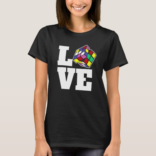 Liebe-Geschwindigkeit des Puzzle Cube-Wettkampfes  T-Shirt (Vorderseite)