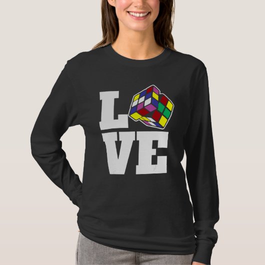 Liebe-Geschwindigkeit des Puzzle Cube-Wettkampfes  T-Shirt (Vorderseite)