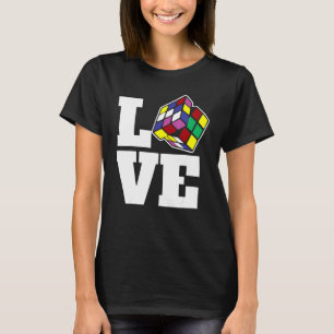 Liebe-Geschwindigkeit des Puzzle Cube-Wettkampfes T-Shirt