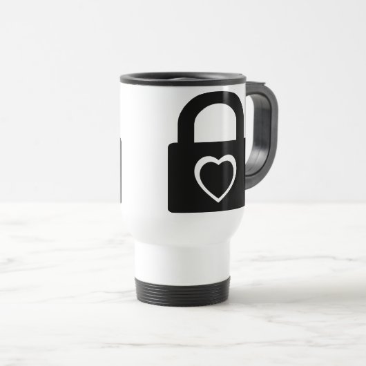 Liebe gesperrt reisebecher (VorderseiteRechts)