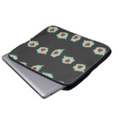 Liebe-Gesprächsmuster auf grau Laptopschutzhülle (Vorne Knopf)