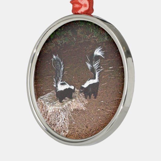 Liebe-Gestank Silbernes Ornament (Links)