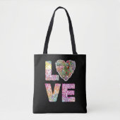 Liebe gestapelt Word Tasche (Vorderseite)