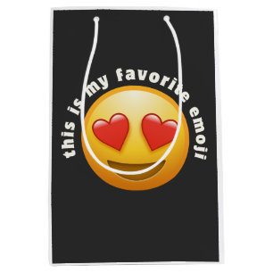 Liebe - gestürzte Emoji Mittlere Geschenktüte