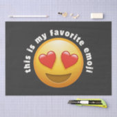 Liebe - gestürzte Emoji Seidenpapier (Handwerk)