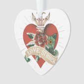 "Liebe getroffen" Ornament (Vorderseite)
