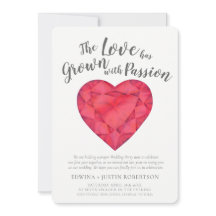 Liebe gewachsen ruby Wasserfarbe nach der Hochzeit