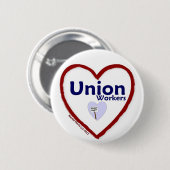 Liebe: Gewerkschaft Workers - Schaltfläche Button (Vorne & Hinten)
