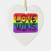Liebe-Gewinne Keramikornament (Rechts)