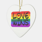 Liebe-Gewinne Keramikornament (Links)