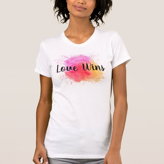 Liebe-Gewinne T-Shirt (Vorderseite)