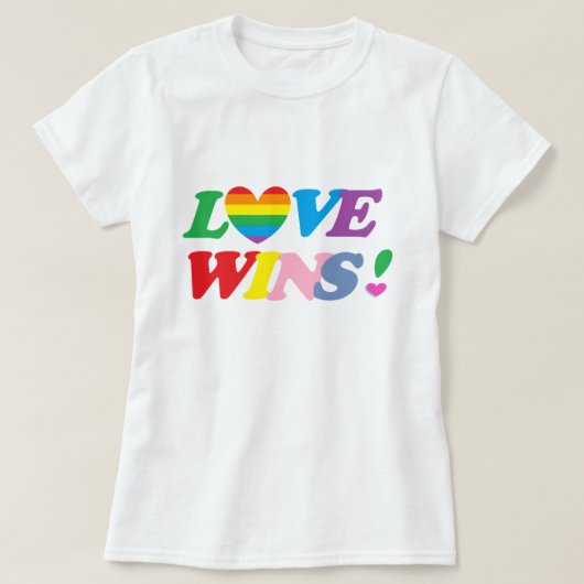 Liebe-Gewinne T-Shirt (Design vorne)